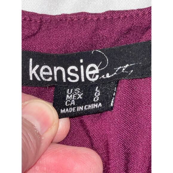 Kensie Magenta Dress - Size L - Fun Fit & Flare Design - Picture 8 of 11